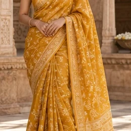 Sonaa Festive Saree — cropped detail